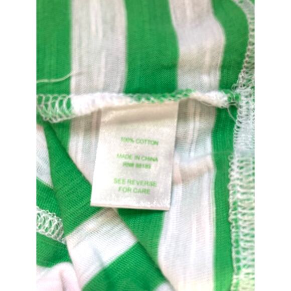 Lilly Pulitzer Cassie Prep Green Skipper Dress S Cotton 3/4 Sleeve Striped - Picture 10 of 11